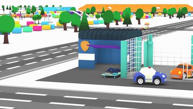 POLICE PRECINCT! - Cartoon Cars - Cartoons for Kids смотреть онлайн