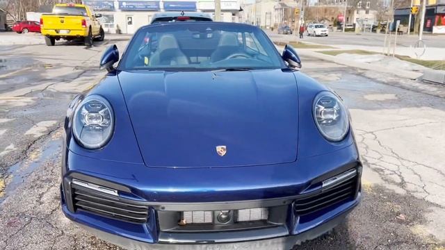 2022 Porsche 992 Turbo S Cabriolet Blue Metallic 640HP | In-Depth Visual Walk Around смотреть онлайн