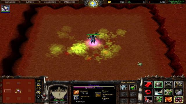 Игра с друзьями в Warcraft 3 The Frozen Throne (Anime Custom Hero) смотреть онлайн
