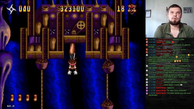 Zero: The Kamikaze Squirrel Стрим прохождение Sega смотреть онлайн
