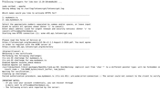 Error getting validation data when Installing Certbot on Debian8.7-Jessie Linux (2 Solutions!!) смотреть онлайн
