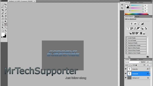Photoshop Cs4: Text Tutorial смотреть онлайн