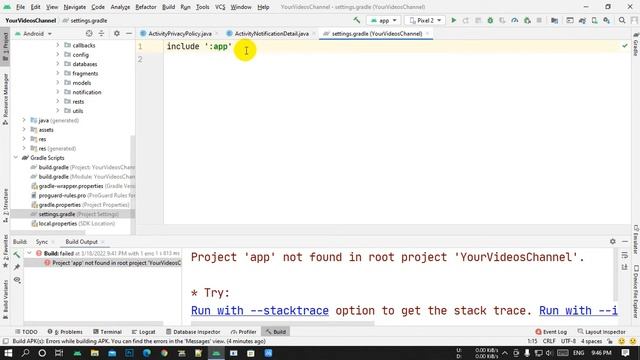 Fix Android Project ,My Project not found in root project My Project смотреть онлайн