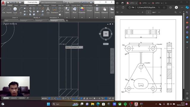 AUTOCAD 2D LATIHAN 4 смотреть онлайн