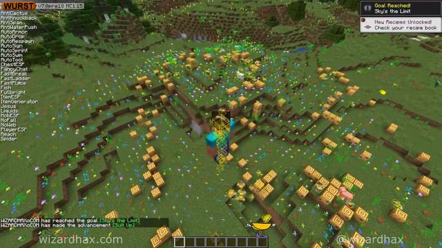 Minecraft - WURST 1.15.x Hacked Client -  Minecraft 1.15 Cheat Mod Utility Client - WiZARD HAX