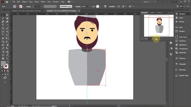 Illustrator Tutorial || How To Make Flat Character Design In Adobe Illustrator смотреть онлайн