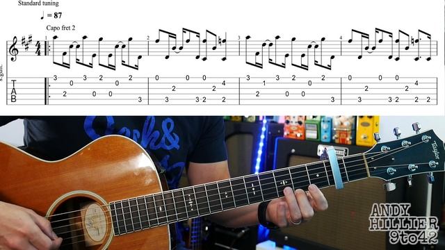 How to play Juice WRLD - Lucid Dreams Guitar Lesson with TAB смотреть онлайн