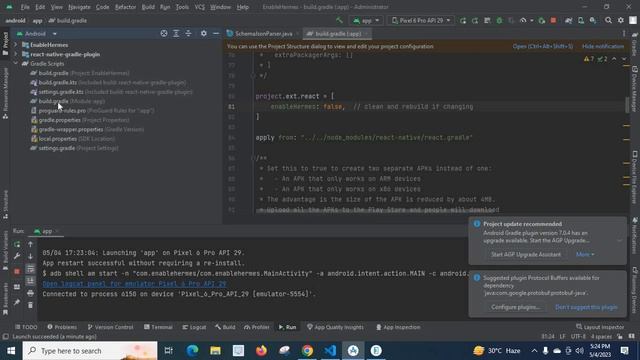 Enable hermes javascript engine in react native version 0.69.5 react 18.0.0 explained with example смотреть онлайн