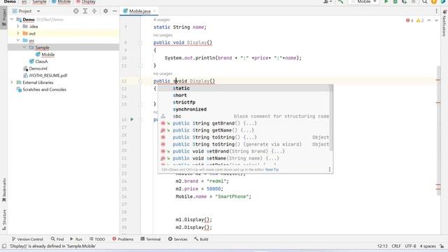 What is static variables, static methods and static blocks in JAVA смотреть онлайн