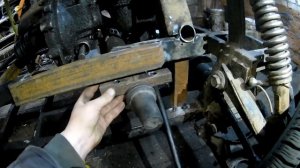 Вездеход с двигателем от Оки. Крепление раздатки и рулевой рейки.