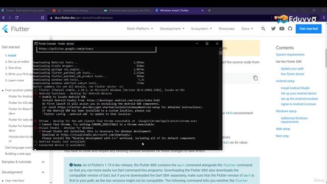 how to install flutter in windows 10 | how to setup flutter on windows | flutter installation смотреть онлайн
