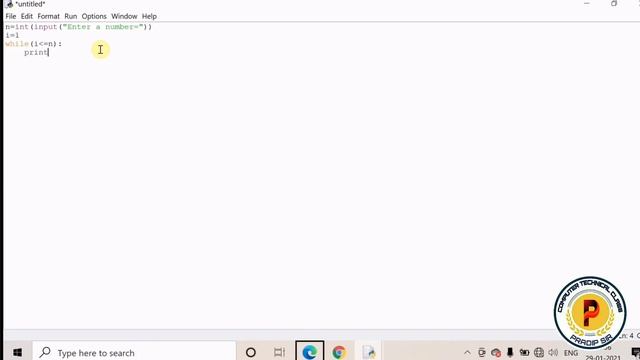 Python Program To Print 10 Natural Numbers Using While Loop || in Hindi смотреть онлайн