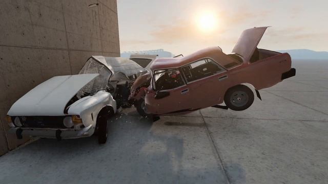MOSKVICH 21251 Vs LADA 2105 | CRASH TEST | BeamNG.Drive