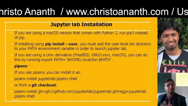 Christo Ananth - Python Installation, Jupyter Lab - Using Python in Multimedia and Gaming Machines смотреть онлайн