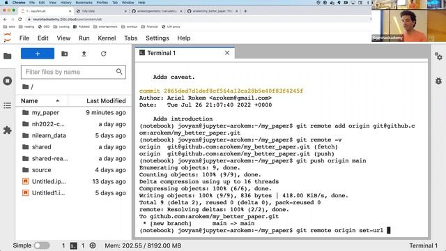 NeuroHackademy 2022: Ariel Rokem - Collaboration patterns with Git смотреть онлайн