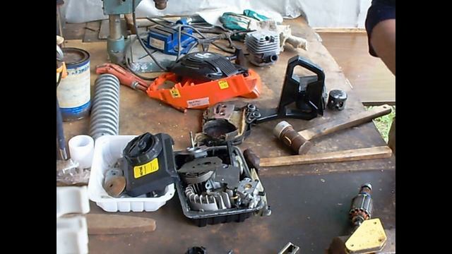 замена подшипника мотора газонокосилки BOSH смотреть онлайн