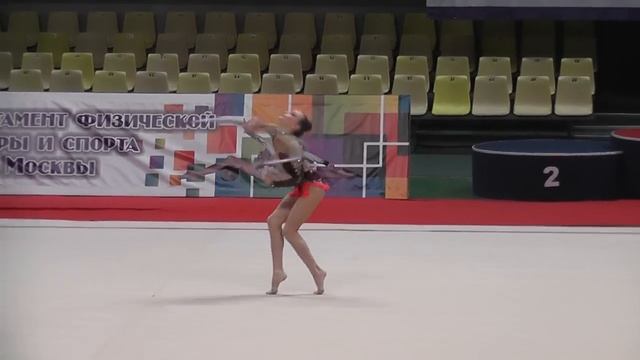 15.01.2015 Первенство Москвы. Митяева Татьяна 2002 обруч смотреть онлайн