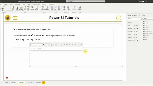 Text box and text formatting in Power BI смотреть онлайн