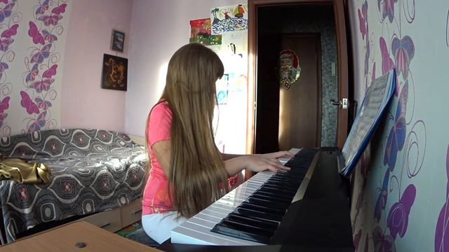 Играю на пианино с котом!!!))) смотреть онлайн