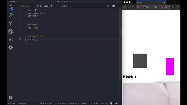 [JavaScript] Horizontal Scrolling (jInvertScroll) смотреть онлайн