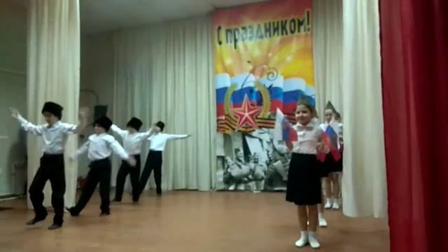 Танец Казаки.п. Ильино. 23 февраля 2019 год. смотреть онлайн