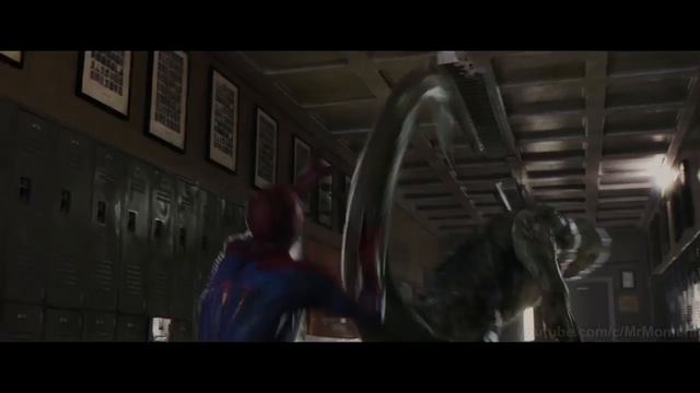 Ящер нападает на Человека-Паука в школе смотреть онлайн