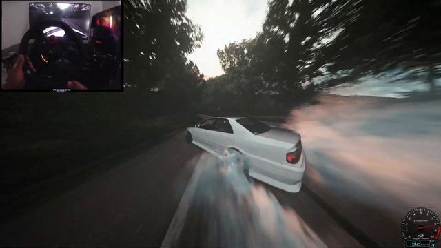 Drifting A Toyota JZX-100 Down A Touge - Assetto Corsa (Wheel Gameplay)