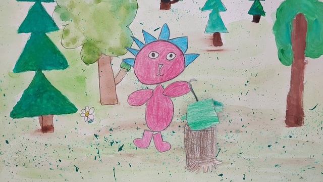 Как Ёжик и Зайчик грибы собирали