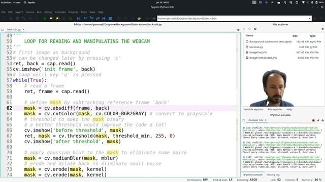Fake Chroma Key using Python and OpenCV смотреть онлайн
