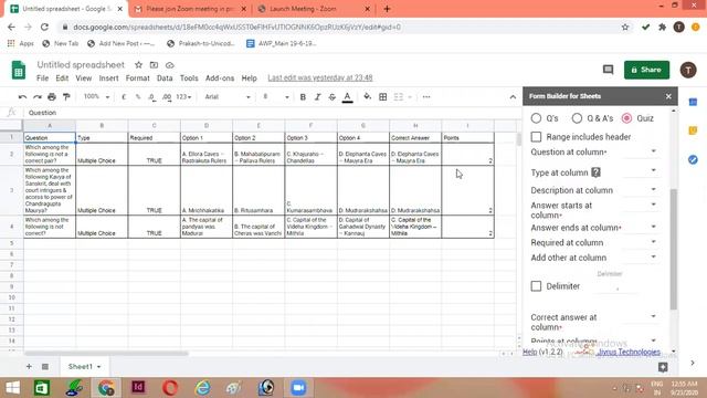 How to convert Google Spreadsheet into Google Form (Quiz) смотреть онлайн