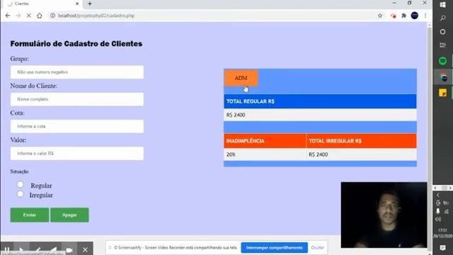 Programação PHP, Html, MySQL (Banco de Dados) e CSS - XAMPP (Protótipo Consorcio) смотреть онлайн