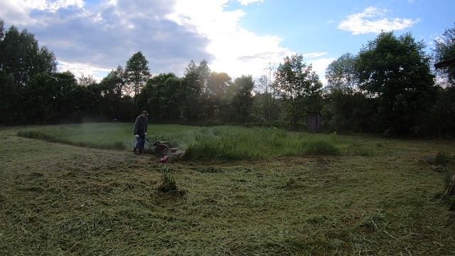 покос травы роторной косилкой смотреть онлайн