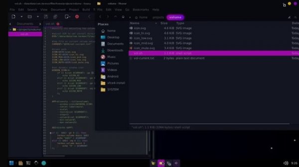 volume control for #termux Desktop Environtment using #bash #script and #zenity #linux #android
