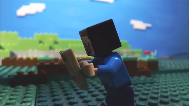 Steve Carves A Pumpkin! A Lego Minecraft Stop-Motion Animation
