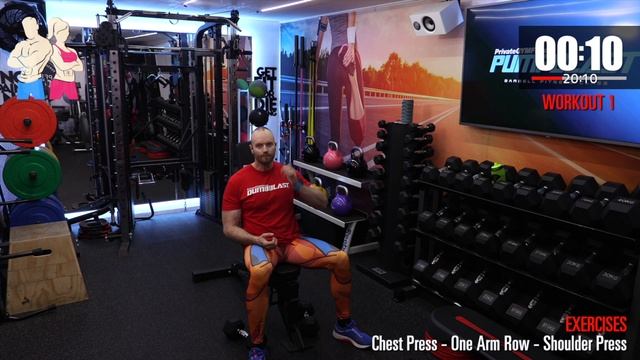 Dumbbell Workout - (W1, D1) Upper Body // BEGINNER | DUMBBLAST 3 ?150-250 kcal смотреть онлайн