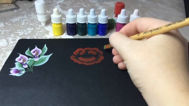 Мастер класс по китайской росписи. Цветок №3. смотреть онлайн