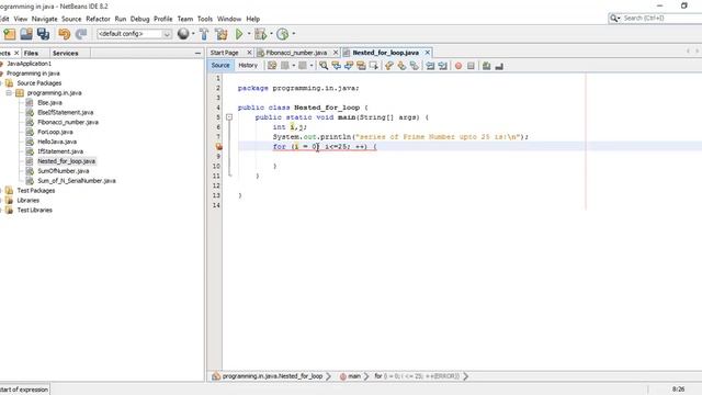Programming in java "Nested for loop" | Akib's Tricks BD смотреть онлайн