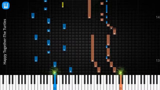 🎹Solo & Chord, Happy Together, The Turtles, Synthesia Piano смотреть онлайн