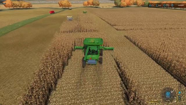? LIVE ? IOWA CORN HARVEST! Farming Simulator 22 смотреть онлайн