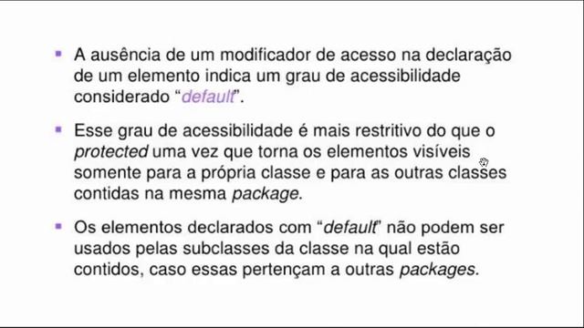 Os 4 modificadores de acesso: public, private, protected e default. смотреть онлайн