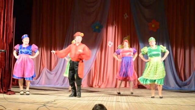 Танец русский-народный, плясовой "Барыня", моя работа со старшим поколением. смотреть онлайн
