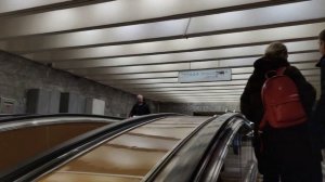 Станция метро Киевская Кольцевой линии Эскалатор Переход на станцию Киевская Филёвской линии #metro