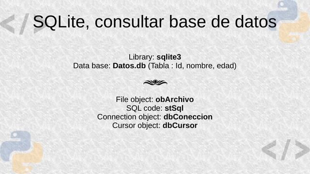 Python - SQLite, consultar registro смотреть онлайн