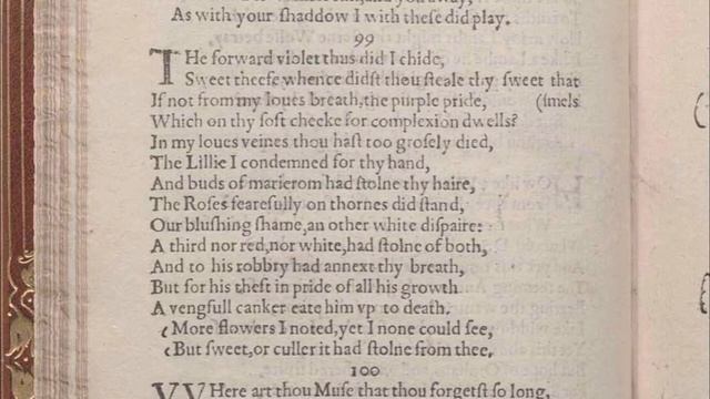 Shakespeare's Sonnet #99 "The forward violet thus did I chide" смотреть онлайн