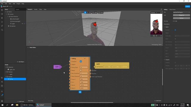 Spark AR - Falling patch asset смотреть онлайн