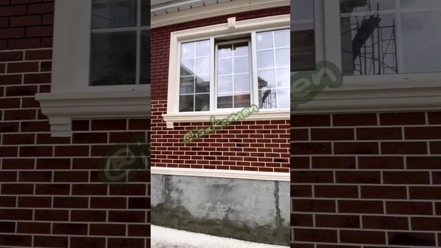 Узор из камня+клинкерная плитка #дагестанский #камень #природный #фасад смотреть онлайн