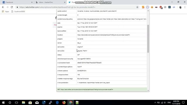 twitter.com CRLF injection vulnerability POC смотреть онлайн