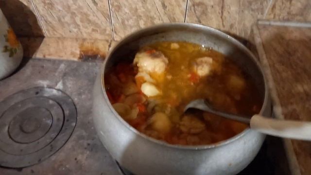 Новогодний суп ( Шурпа ) 2022 года. Аж кости сварились. смотреть онлайн