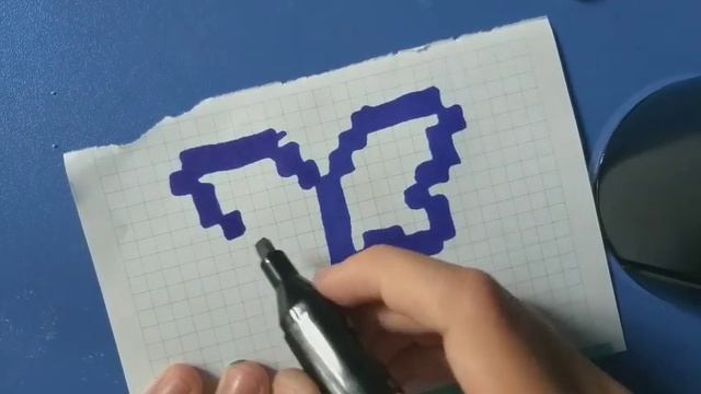 Бабочка по клеточкам смотреть онлайн