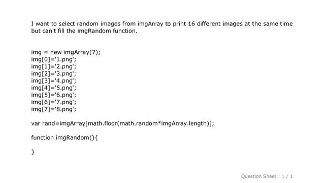 HTML : show random image from array in javascript смотреть онлайн